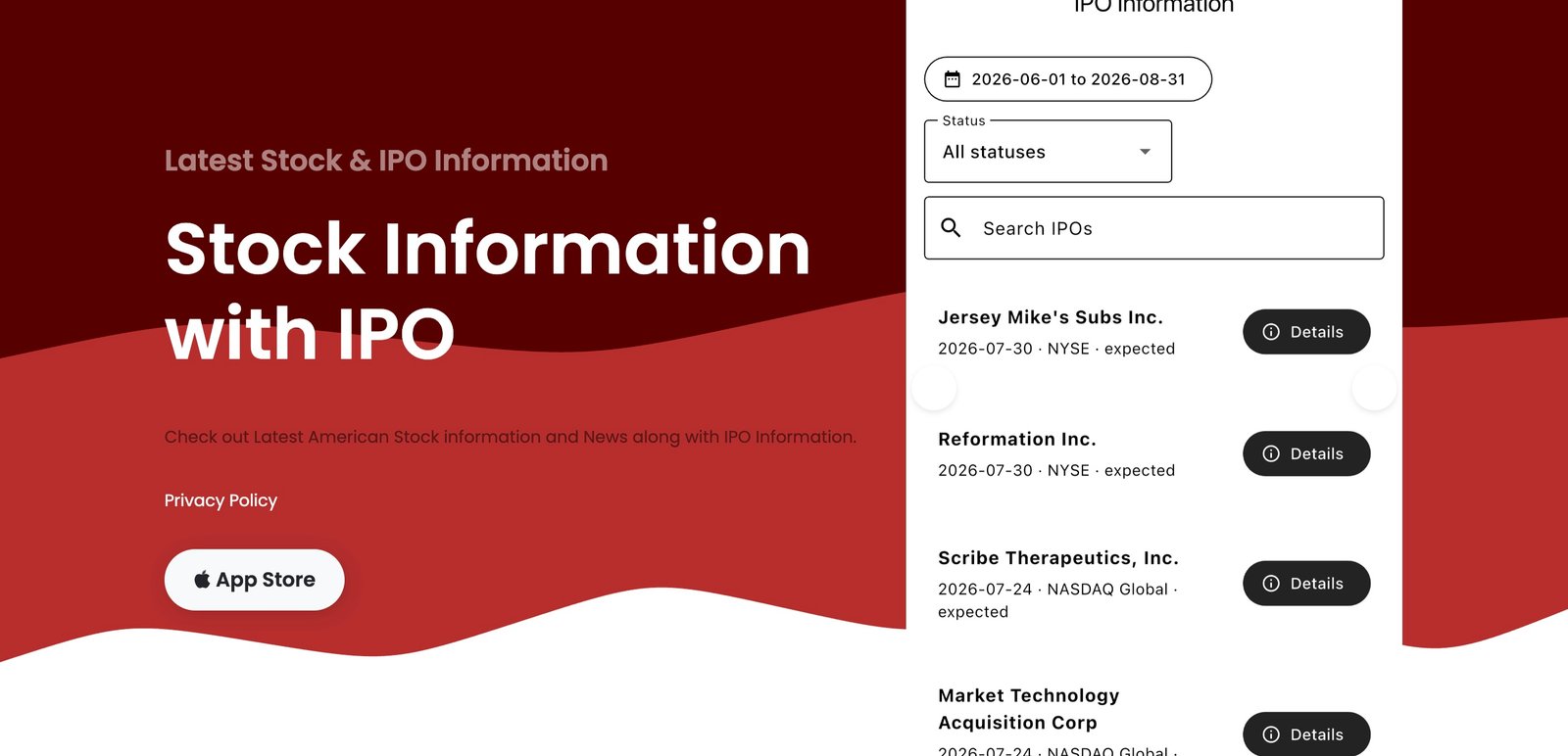 Stock Info App