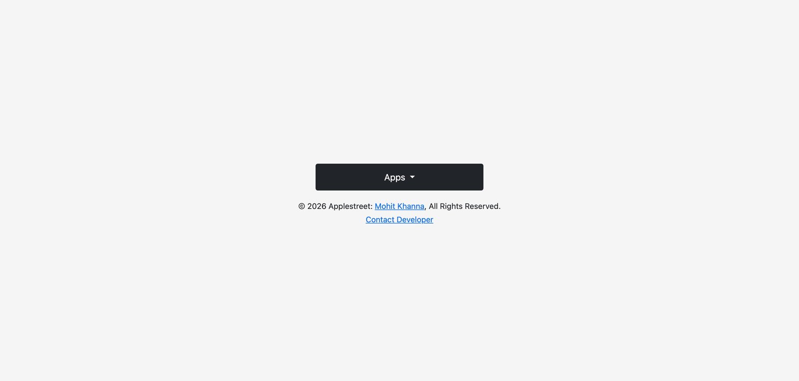 Apps Dashboard